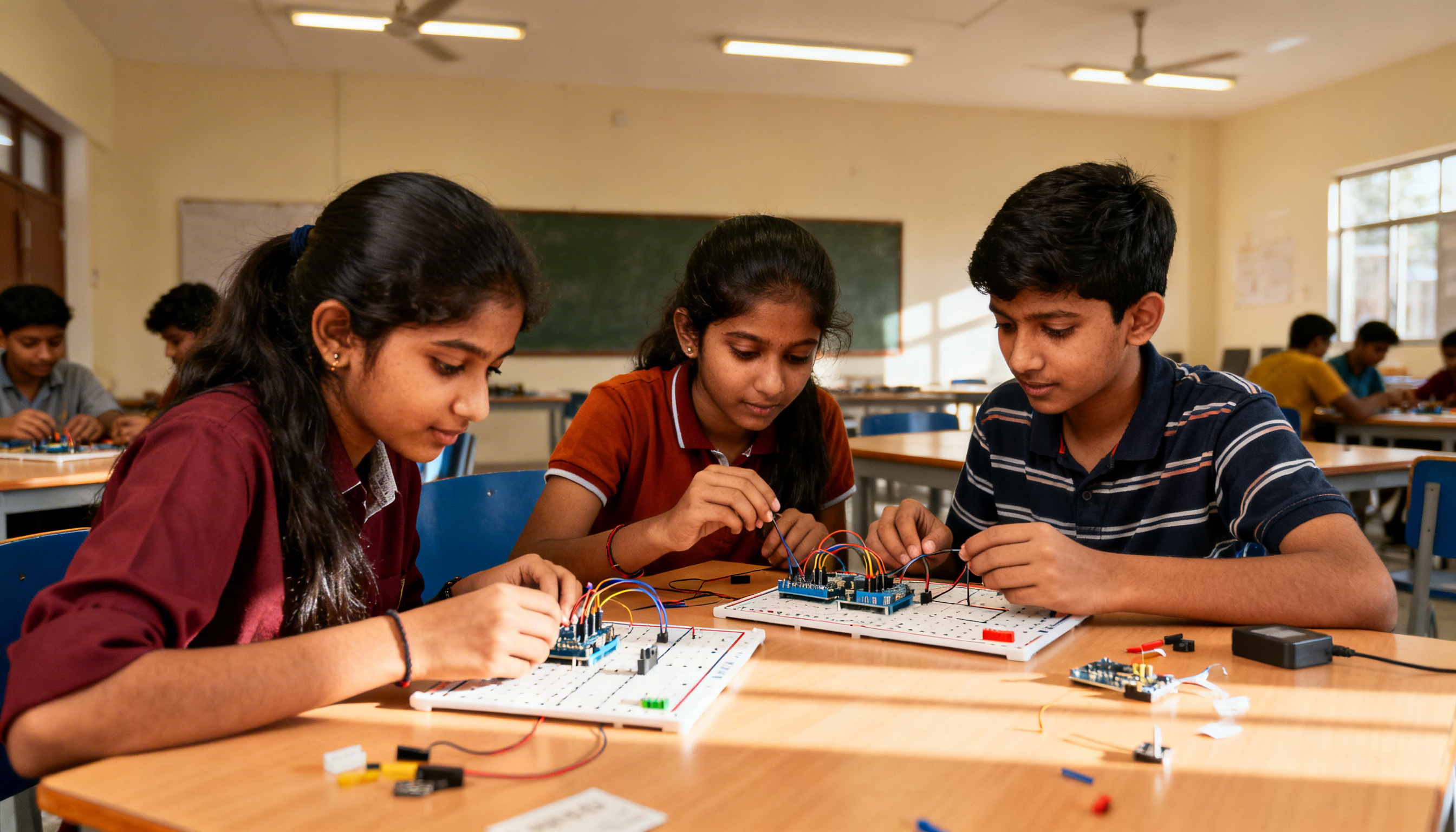 Students collaborating