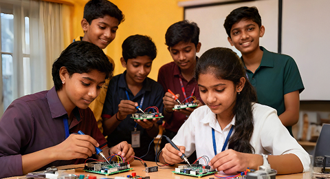 Students in classroom